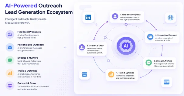 AI-powered outreach Lead generation ecosystem