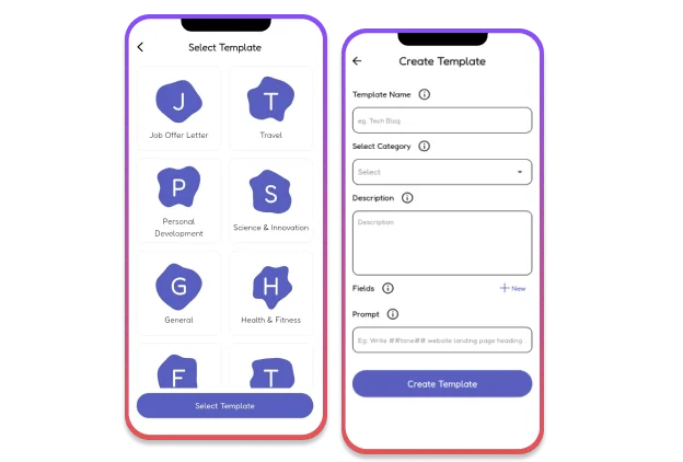 Create & Manage AI Templates