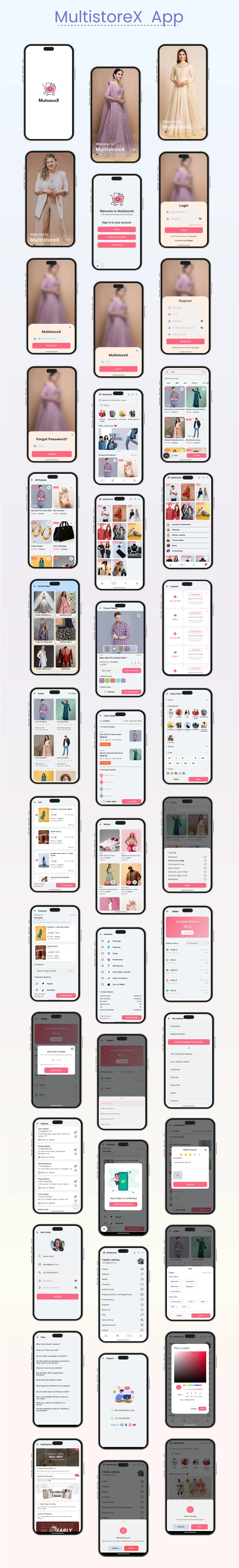 MultiStoreX eCommerce Platform