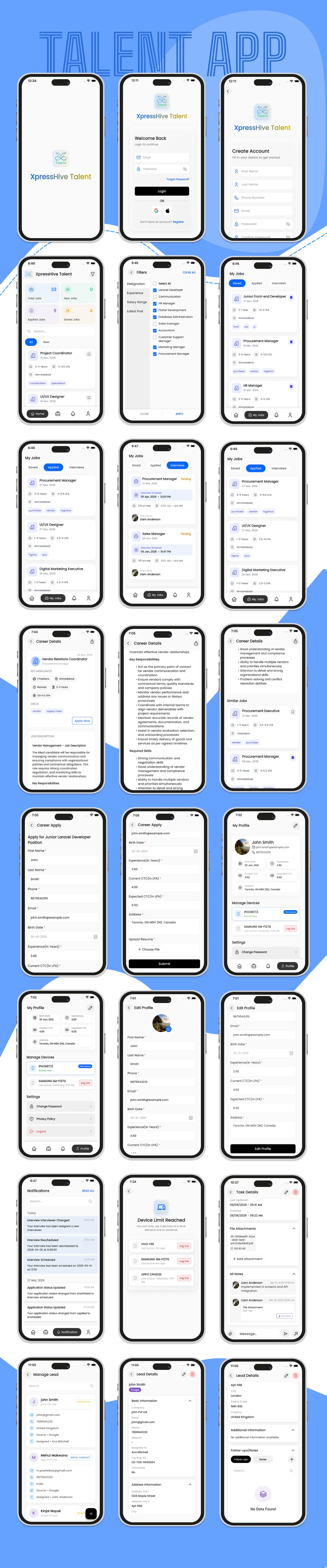 XpressHive - Talent App