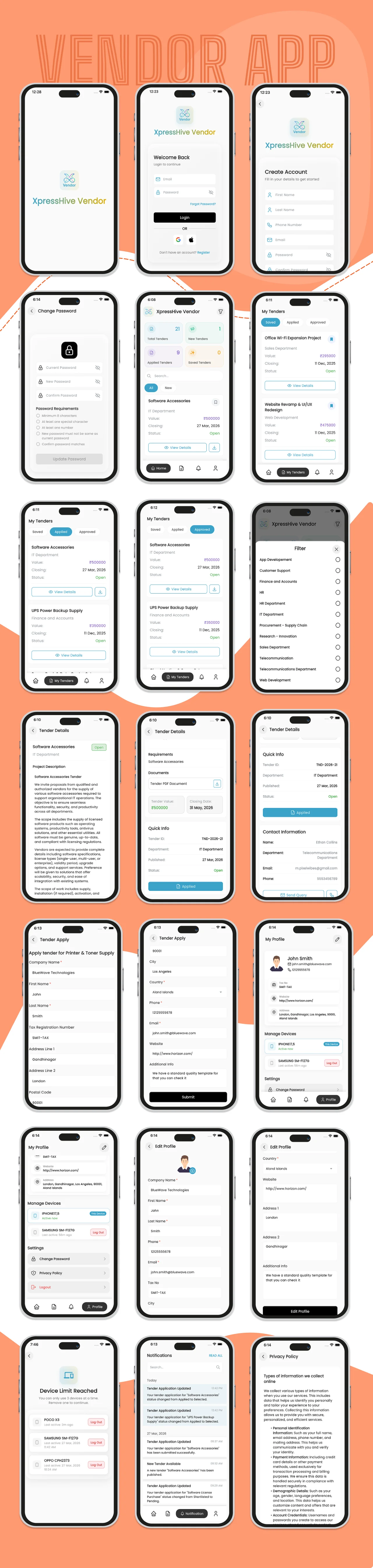XpressHive - Vendor App